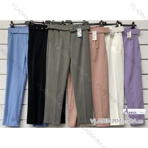 Women's Long Leather Pants (S/M ONE SIZE) ITALIAN FASHION IMWAD234126