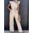 Women's Long Elegant Long Sleeve Jumpsuit (S/M ONE SIZE) ITALIAN FASHION IMWA23289