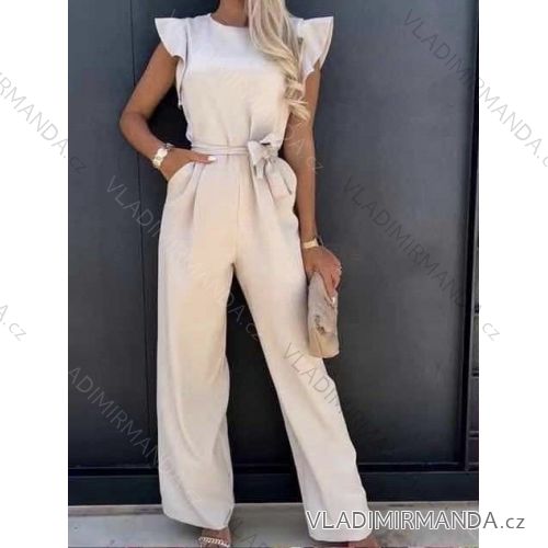 Women's Long Elegant Long Sleeve Jumpsuit (S/M ONE SIZE) ITALIAN FASHION IMWA23289