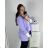Women's long sleeve jacket (M/L/XL ONE SIZE) ITALIAN FASHION IMC23016 XL/2XL modrá královská
