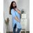 Women's Plus Size Extended Long Sleeve Shirt (XL/2XL ONE SIZE) ITALIAN FASHION IMC22808