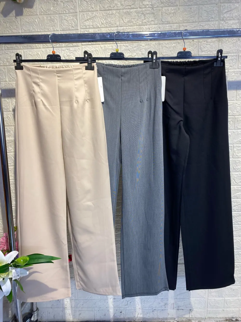 Women's Elegant Long Pants (S/M ONE SIZE) ITALIAN FASHION IMPGM238021