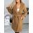 Women's Long Sleeve Hoodie Dress (S / M ONE SIZE) ITALIAN FASHION IMWA216095