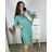 Women's Long Sleeve Shirt Dress (S/M/L ONE SIZE) ITALIAN FASHION IMC22658