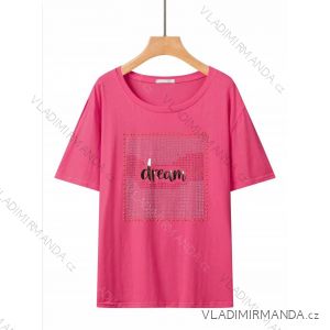 T-shirt short sleeve women's plus size (2XL-5XL) GLO-STORY GLO24WPO-4560