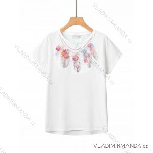 T-shirt short sleeve women's plus size (2XL-5XL) GLO-STORY GLO24WPO-B3397