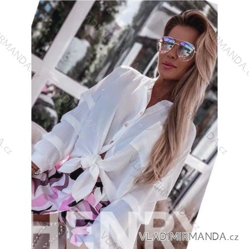 Women's Long Sleeve Hoodie Dress (S / M ONE SIZE) ITALIAN FASHION IMWA216095