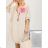 Women's Long Sleeve Hoodie Dress (S / M ONE SIZE) ITALIAN FASHION IMWA216095