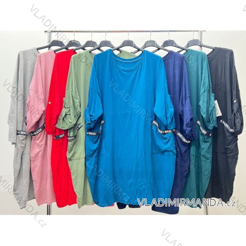 Shirt extended 3/4 long sleeve women's (L/XL/2XL ONE SIZE) ITALIAN FASHION IM423025