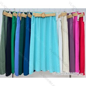Women's Plus Size Long Skirt With Belt (2XL/3XL ONE SIZE) ITALIAN FASHION IM424205