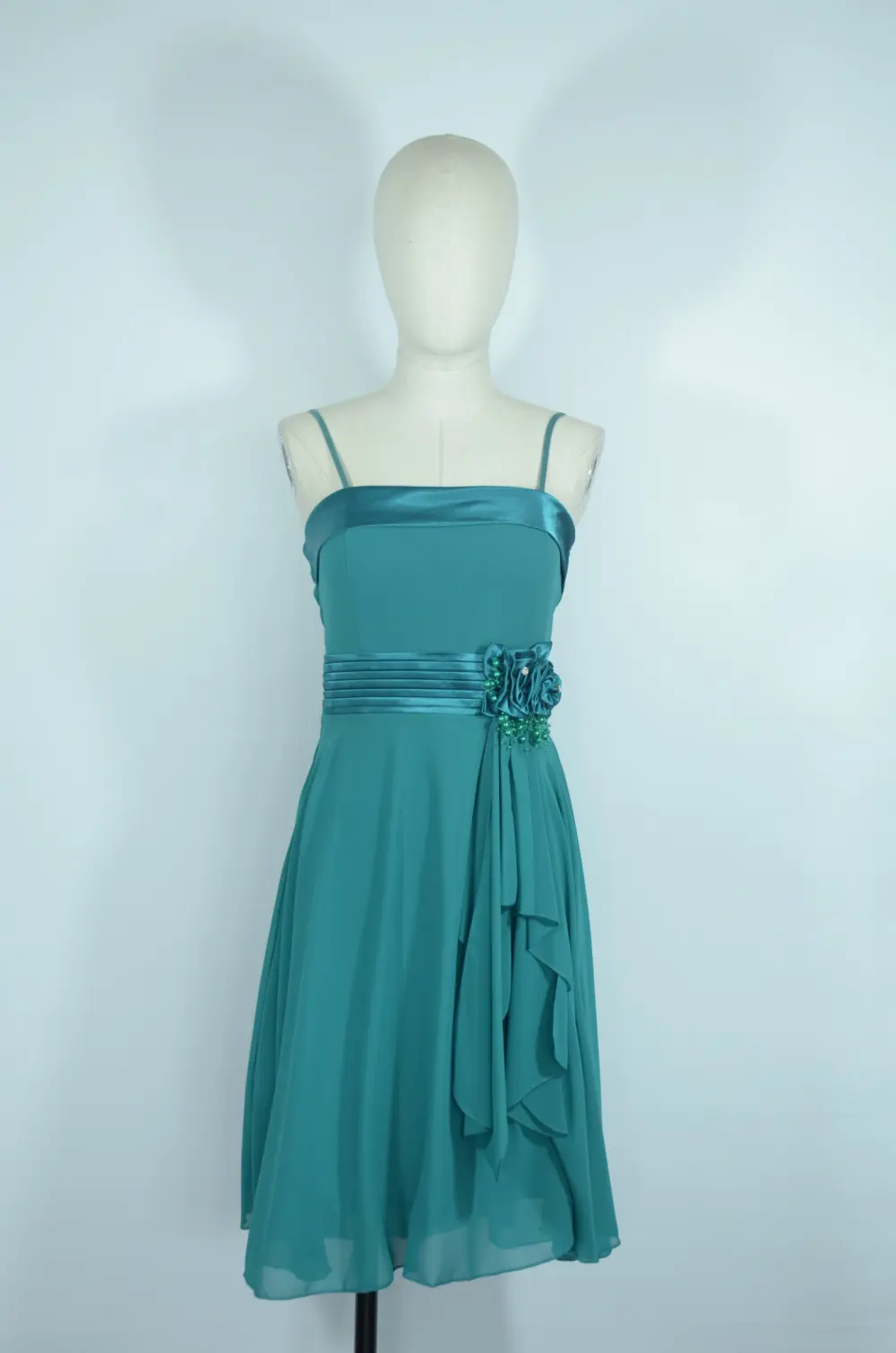 Women's Strapless Short Party Dress (S/M ONE SIZE) ITALIAN FASHION IMPSH23C662 Green S / M