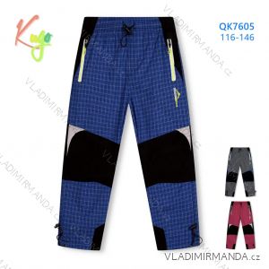Outdoor cotton children's pants for boys (116-146) KUGO G9629