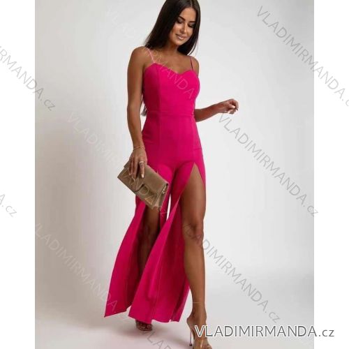 Women's Long Elegant Long Sleeve Jumpsuit (S/M ONE SIZE) ITALIAN FASHION IMWA23289