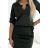 161-18 AGATA dress with a collar - KHAKI