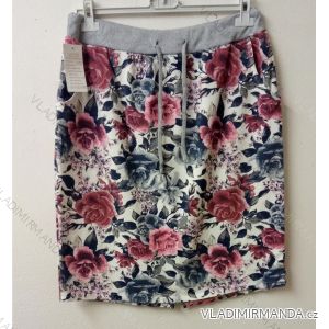 Summer short skirt with flowers ladies oversized (uni xl-xxl) ITALIAN FASHION IMB20219