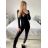 Women's Long Elegant Long Sleeve Jumpsuit (S/M ONE SIZE) ITALIAN FASHION IMWA23289