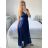 Women's Strapless Long Party Dress (S/M ONE SIZE) ITALIAN FASHION IMPSH245192 red S / M