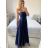 Women's Long Elegant Chiffon Sleeveless Dress (S/M ONE SIZE) ITALIAN FASHION IM423265
