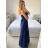 Women's Long Elegant Chiffon Sleeveless Dress (S/M ONE SIZE) ITALIAN FASHION IM423265