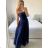Women's Long Elegant Chiffon Sleeveless Dress (S/M ONE SIZE) ITALIAN FASHION IM423265
