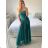 Women's Long Elegant Chiffon Sleeveless Dress (S/M ONE SIZE) ITALIAN FASHION IM423265