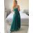 Women's Long Elegant Chiffon Sleeveless Dress (S/M ONE SIZE) ITALIAN FASHION IM423265