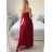 Women's Long Elegant Chiffon Sleeveless Dress (S/M ONE SIZE) ITALIAN FASHION IM423265