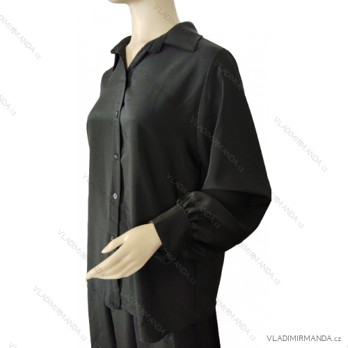 Women's Long Sleeve Knitted Turtleneck Sweater (S/M ONE SIZE) ITALIAN FASHION IM323001 -   black -   M / L