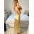 Women's Strapless Long Party Dress (S/M ONE SIZE) ITALIAN FASHION IMPSH2360055 white S / M
