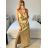 Women's Strapless Long Party Dress (S/M ONE SIZE) ITALIAN FASHION IMPSH2360055