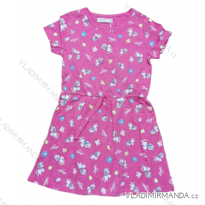 Short Sleeve Dress with Sequins Children Teen Girls (116-146) KUGO FK-6508