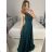 Women's Strapless Short Party Dress (S/M ONE SIZE) ITALIAN FASHION IMPSH23C662 S / M zelená smaragdová