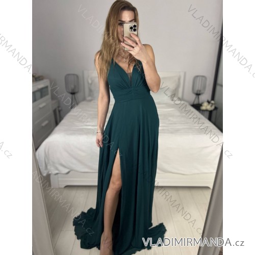 Women's Strapless Short Party Dress (S/M ONE SIZE) ITALIAN FASHION IMPSH23C662 S / M zelená smaragdová