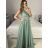 Women's Strapless Long Party Dress (S/M ONE SIZE) ITALIAN FASHION IMPSH2360055 Light blue S / M