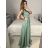 Women's Strapless Long Party Dress (S/M ONE SIZE) ITALIAN FASHION IMPSH2360055 Light blue S / M