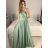 Women's Strapless Long Party Dress (S/M ONE SIZE) ITALIAN FASHION IMPSH2360055 Light blue S / M