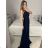 Women's Strapless Long Party Dress (S/M ONE SIZE) ITALIAN FASHION IMPSH2360055 fialová purpurová S / M