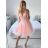 Šaty letní na ramínka dámské (S/M ONE SIZE) ITALSKÁ MÓDA IMPBB22B21841 white S / M