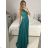 Women's elegant wedding social long dress with straps (S/M ONE SIZE) ITALIAN FASHION IMM2268806 -   red -   S / M