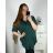 Women's Plus Size Long Sleeve Shirt (3XL/4XL ONE SIZE) ITALIAN FASHION IMWQ233259 3xl / 4xl white