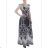 Women's Icecool Sleeveless Long Dress (M/L-XL/2XL) ITALIAN FASHION IMD22196 -   dark blue -   XL/2XL