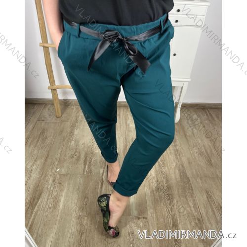 Women's Plus Size Stretch Pants (54/56/58 ONE SIZE) ITALIAN FASHION IM424048