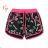 Kraťas shorts with sequins baby teen girl (98-128) KUGO K627