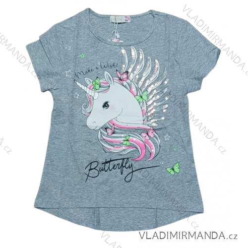 Girls' Short Sleeve T-Shirt (134-164) KUGO WT2893189