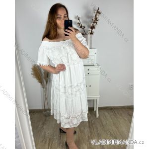Women's Plus Size Lace Short Sleeve Dress (56/58 ONE SIZE) ITALIAN FASHION IMWQ24073
