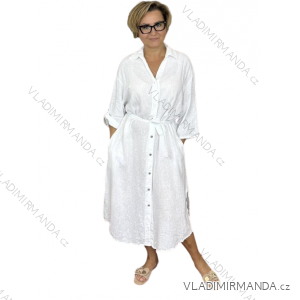 Women's Long Sleeve Shirt Dress (S/M ONE SIZE) ITALIAN FASHION IMWD232607