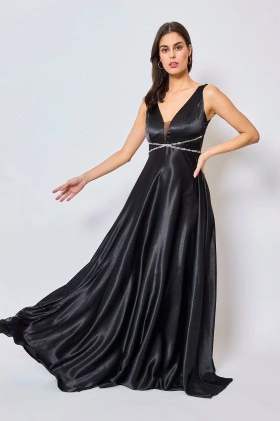 Women's Long Elegant Strapless Party Dress (SL) FRENCH FASHION FMPEL23FLORENCE