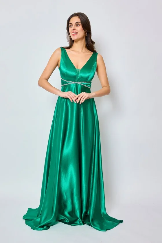 Women's Long Elegant Strapless Party Dress (SL) FRENCH FASHION FMPEL23FLORENCE