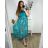 Women's Elegant Glitter Long Sleeve Dress (S/M/L/XL ONE SIZE) ITALIAN FASHION IMBM22010