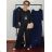 Long Jumpsuit with Pendant 3/4 Long Sleeve Women's Plus Size (50-58) ITALIAN FASHION IMWEC24016